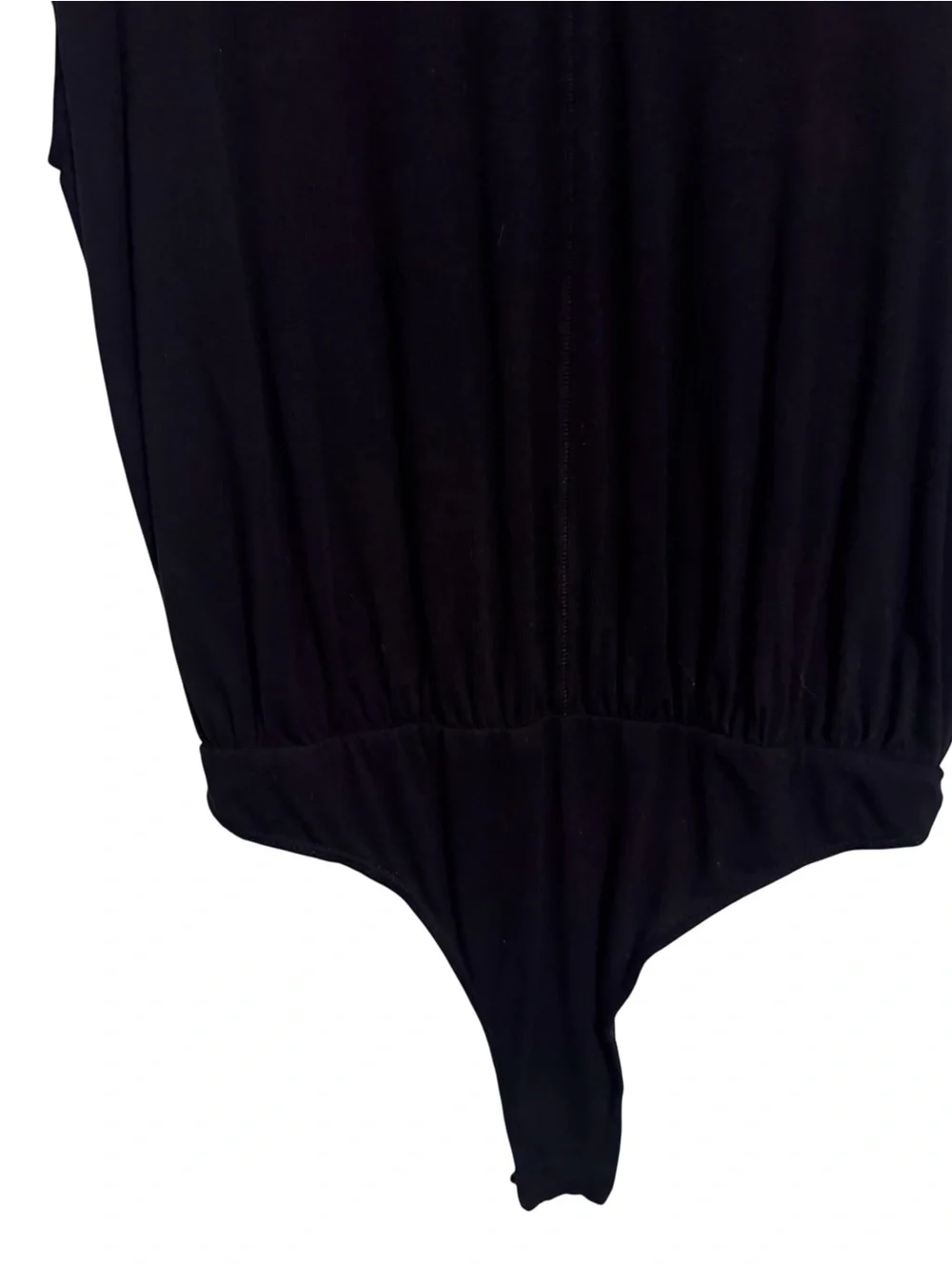 Intimately Free People Medium Black Casual Bodysuit Lounge Short Sleeve Stretchy